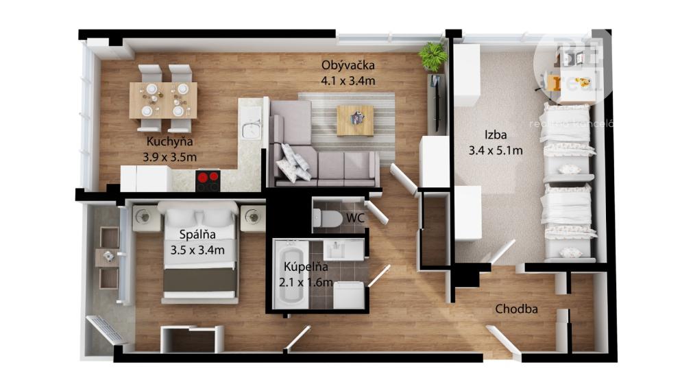 PREDANÝ Priestranný 3 izbový byt s krásnym výhľadom v Lamači